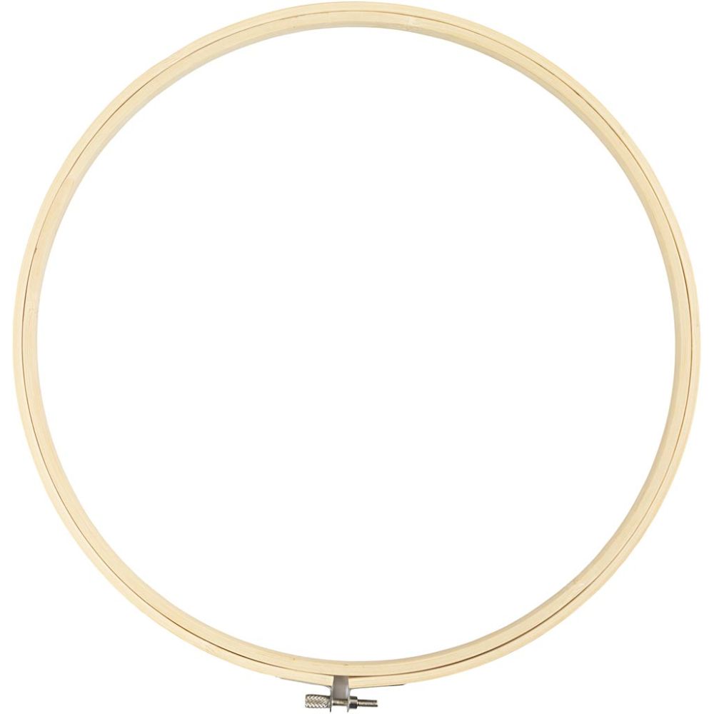 14" Circle Iron Screw Wooden Hoop