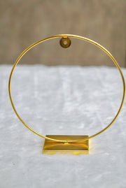 Gold Round Metal Hoop Stand
