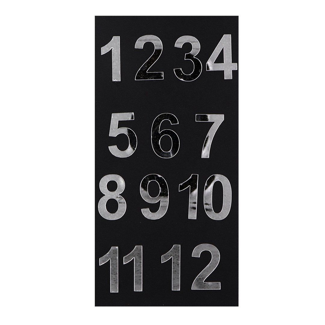 12 Acrylic Roman Numbers for Clock  (SILVER)