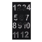 12 Acrylic Roman Numbers for Clock  (SILVER)