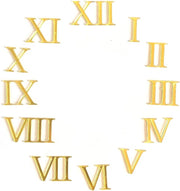 12 Acrylic Roman Numbers for Clock  (GOLD)