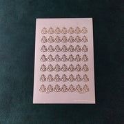 A5 Ganesha Embossed Sticker Sheet