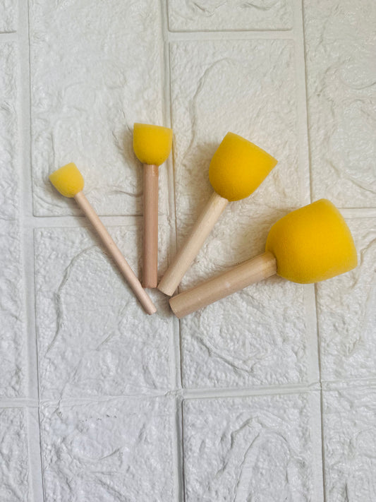 4 PC YELLOW SPONGE DABBING TOOL