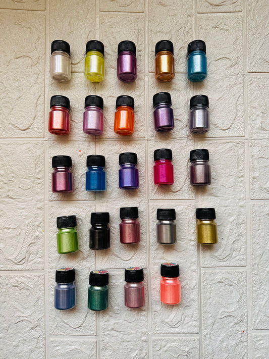 Glow In Dark Pigment Combo Of 24 Pcs