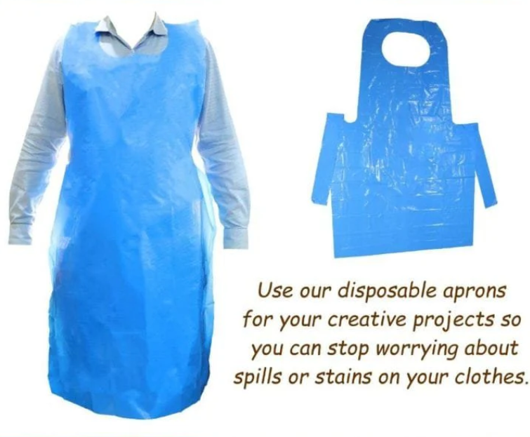 Disposable Blue Apron (1 pc )