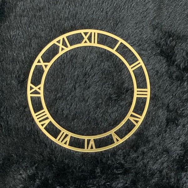 Gold roman clock number Ring
