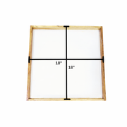 18" x 18" Floating Acrylic Frame in Teakwood