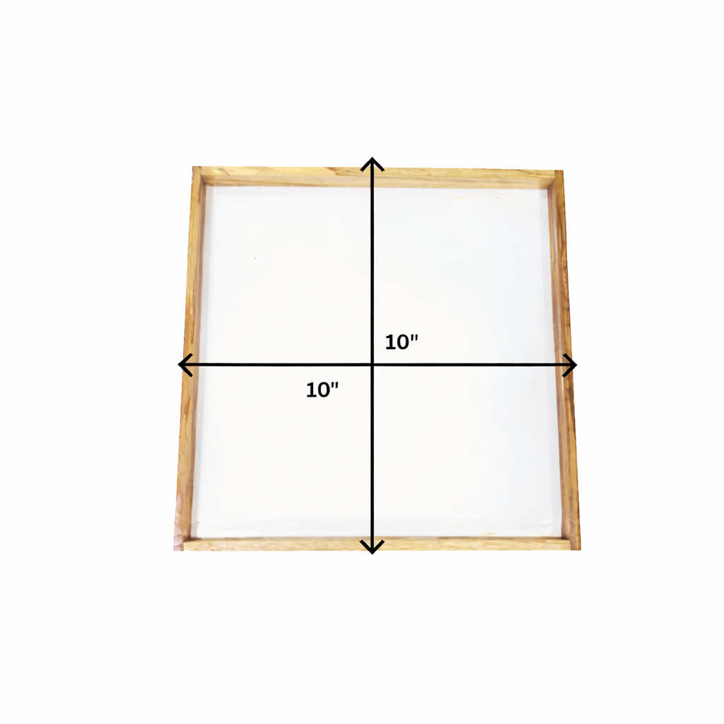 10×10 Floating Acrylic Frames In Teakwood