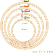 Circle Plastic Screw Wooden Hoop